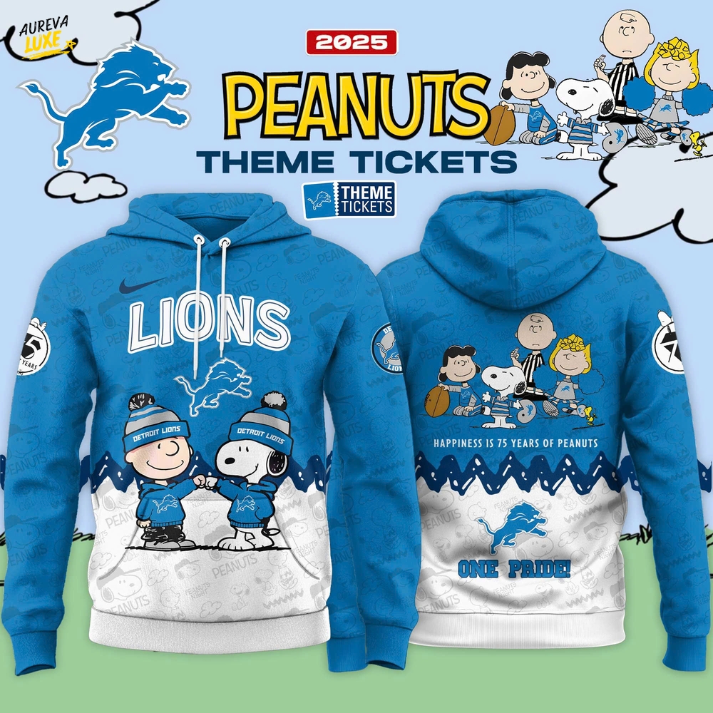 Detroit Lions x Peanuts Limited Edition 2025 Hoodie, Cap Detroit Lions x Peanuts Limited Edition 2025 Hoodie, Cap