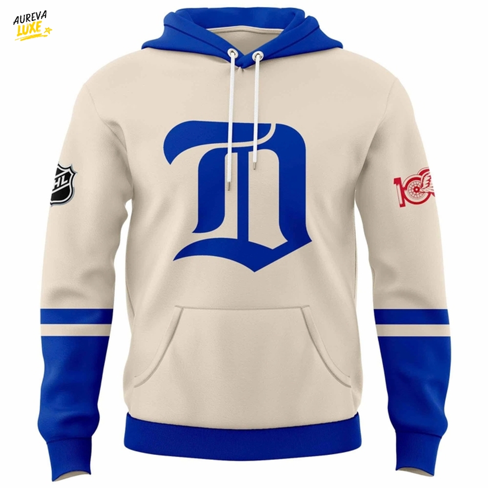 Detroit Red Wings 2025 Hometown Heroes Night Blue Hoodie Detroit Red Wings 2025 Hometown Heroes Night Blue Hoodie