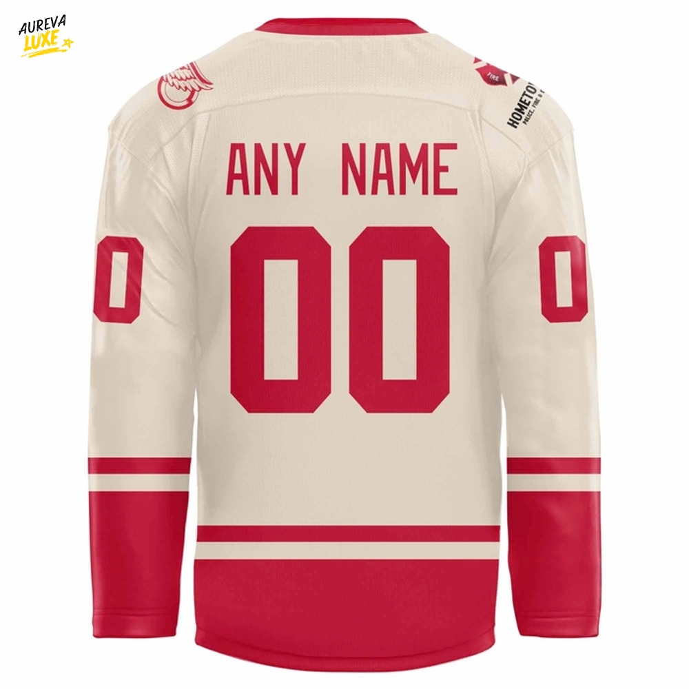 Detroit Red Wings 2025 Hometown Heroes Night Red Hockey Jersey Detroit Red Wings 2025 Hometown Heroes Night Red Hockey Jersey