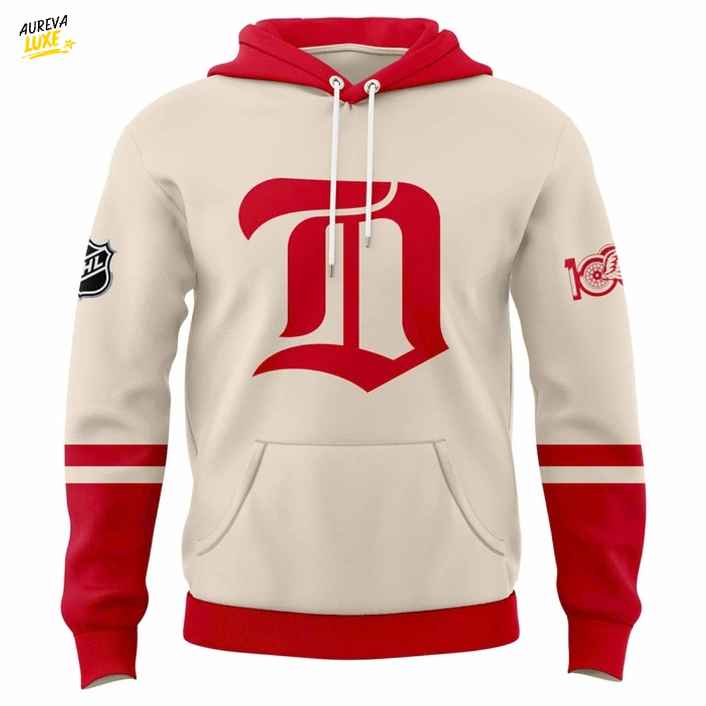 Detroit Red Wings 2025 Hometown Heroes Night Red Hoodie Detroit Red Wings 2025 Hometown Heroes Night Red Hoodie