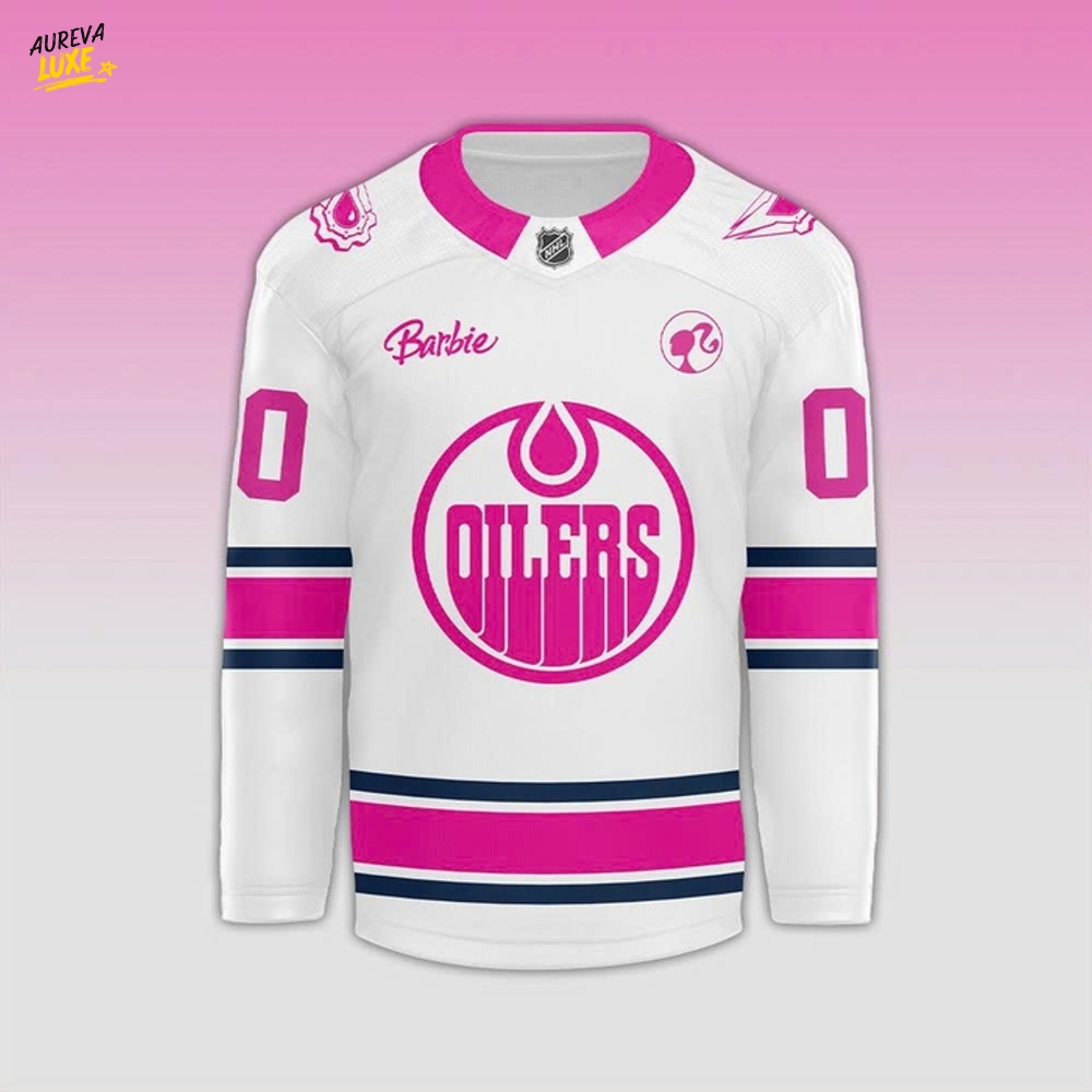 Edmonton Oilers x Barbie Night Limited Hockey Jersey 2025 Edmonton Oilers x Barbie Night Limited Hockey Jersey 2025