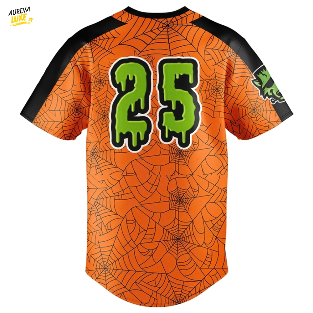 Erie SeaWolves 2025 Howl-o-ween Special Baseball Jersey Erie SeaWolves 2025 Howl-o-ween Special Baseball Jersey