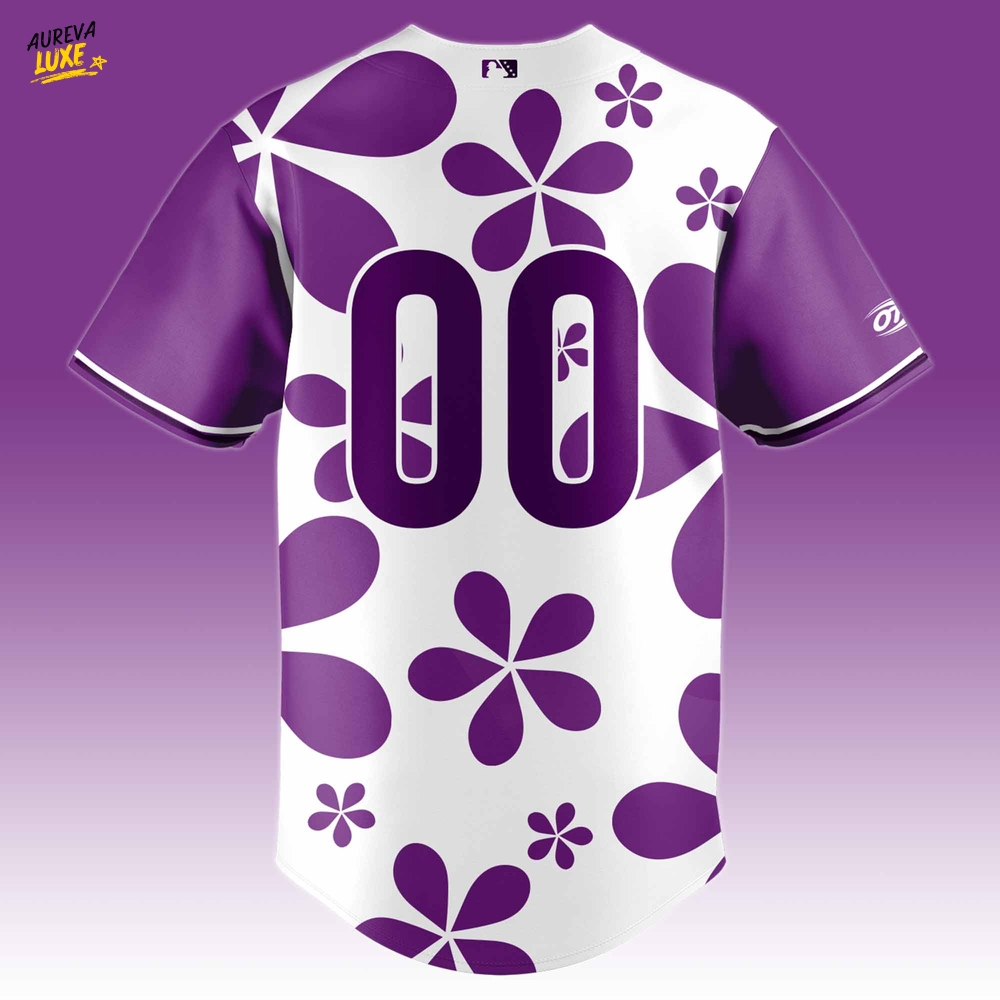 Fayetteville Woodpecker "Purple" Paint the Park Custom Baseball Jersey Fayetteville Woodpecker "Purple" Paint the Park Custom Baseball Jersey