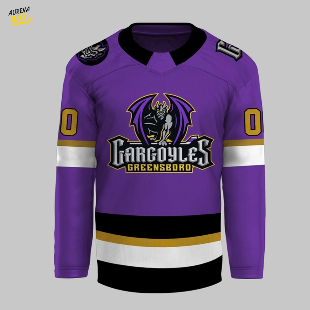 Greensboro Gargoyles Special New 2025 Custom Hockey Jersey Greensboro Gargoyles Special New 2025 Custom Hockey Jersey