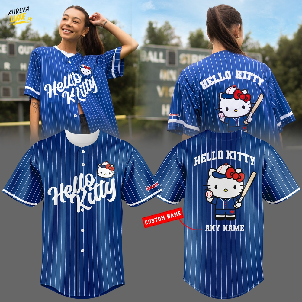 Hello Kitty Blue Baseball Jersey - Special Edition Hello Kitty Blue Baseball Jersey - Special Edition