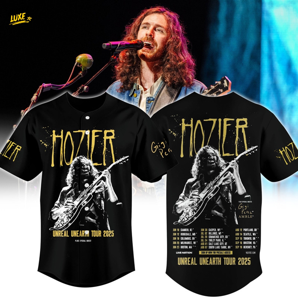 Hozier Unreal Unearth Tour 2025 Premium Baseball Jersey Hozier Unreal Unearth Tour 2025 Premium Baseball Jersey
