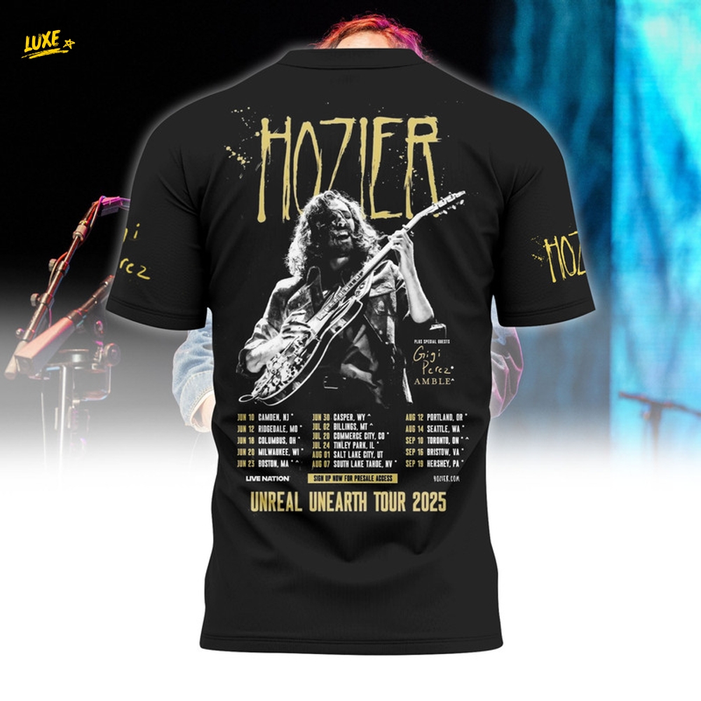 Hozier Unreal Unearth Tour 2025 Premium Shirt Hozier Unreal Unearth Tour 2025 Premium Shirt