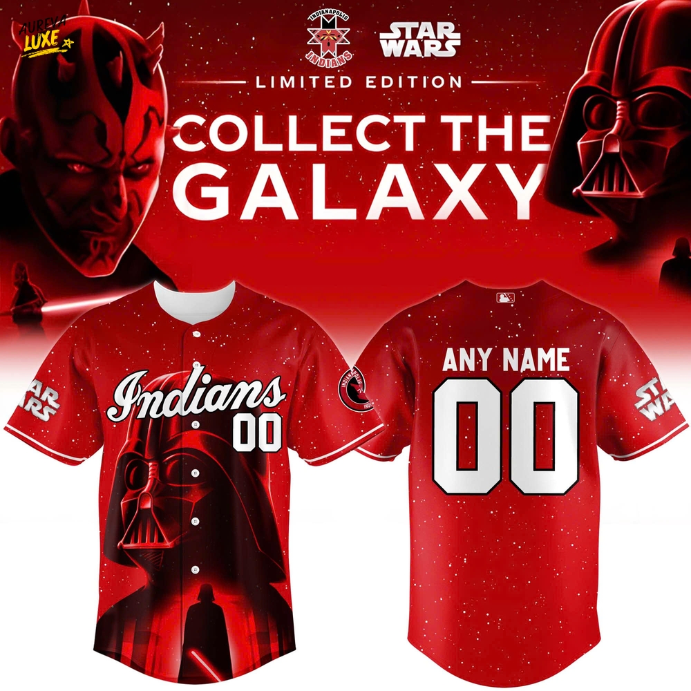 Indianapolis Indians x Star Wars Baseball Jersey 2025 Darth Vader Indianapolis Indians x Star Wars Baseball Jersey 2025 Darth Vader