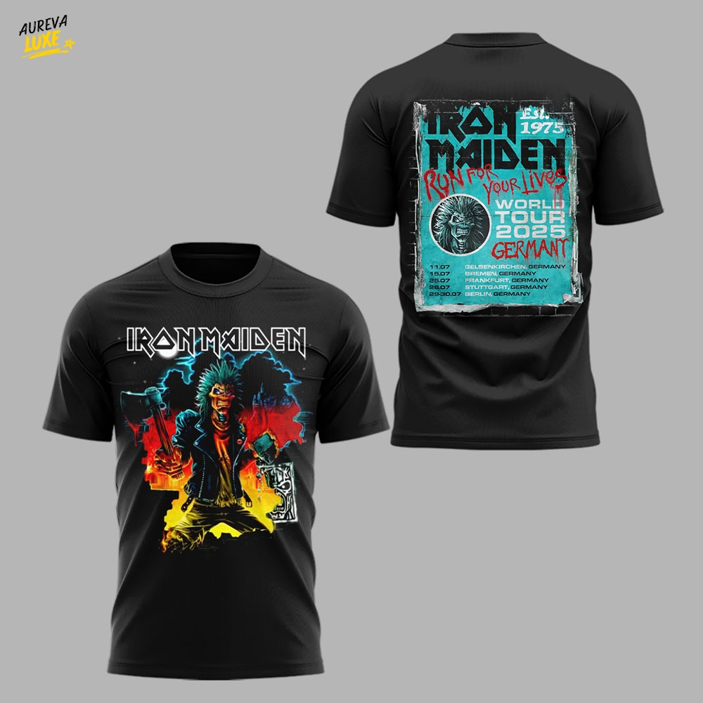 Iron Maiden The Germany Regional Tour 2025 Limited Shirt Iron Maiden The Germany Regional Tour 2025 Limited Shirt
