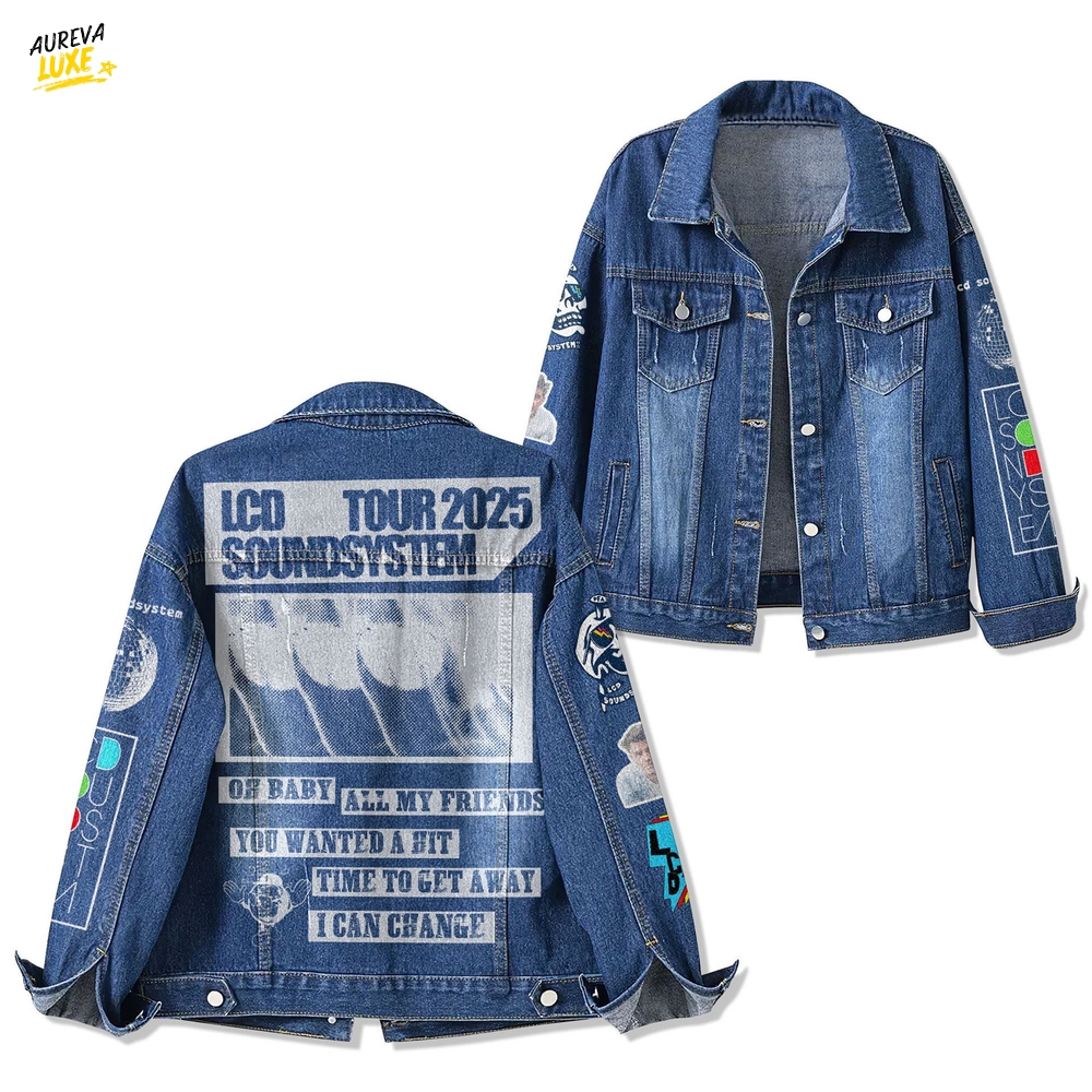 LCD Soundsystem Tour 2025 Denim Jacket LCD Soundsystem Tour 2025 Denim Jacket