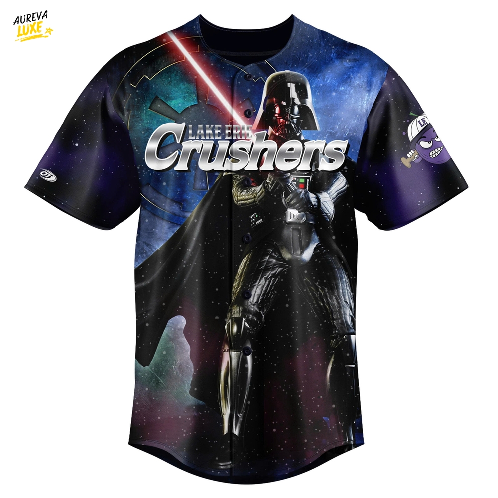 Lake Erie Crushers x Star Wars Night 2025 Custom Baseball Jersey Lake Erie Crushers x Star Wars Night 2025 Custom Baseball Jersey