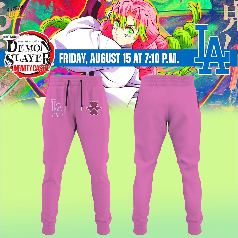 Los Angeles Dodgers Demon Slayer Mitsuri Kanroji Jersey 2025 Los Angeles Dodgers Demon Slayer Mitsuri Kanroji Jersey 2025