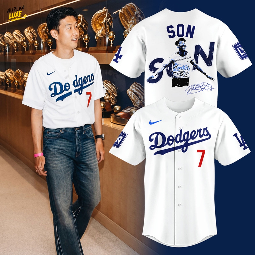 Los Angeles Dodgers x Son Heung-Min Limited Edition Baseball Jersey Los Angeles Dodgers x Son Heung-Min Limited Edition Baseball Jersey