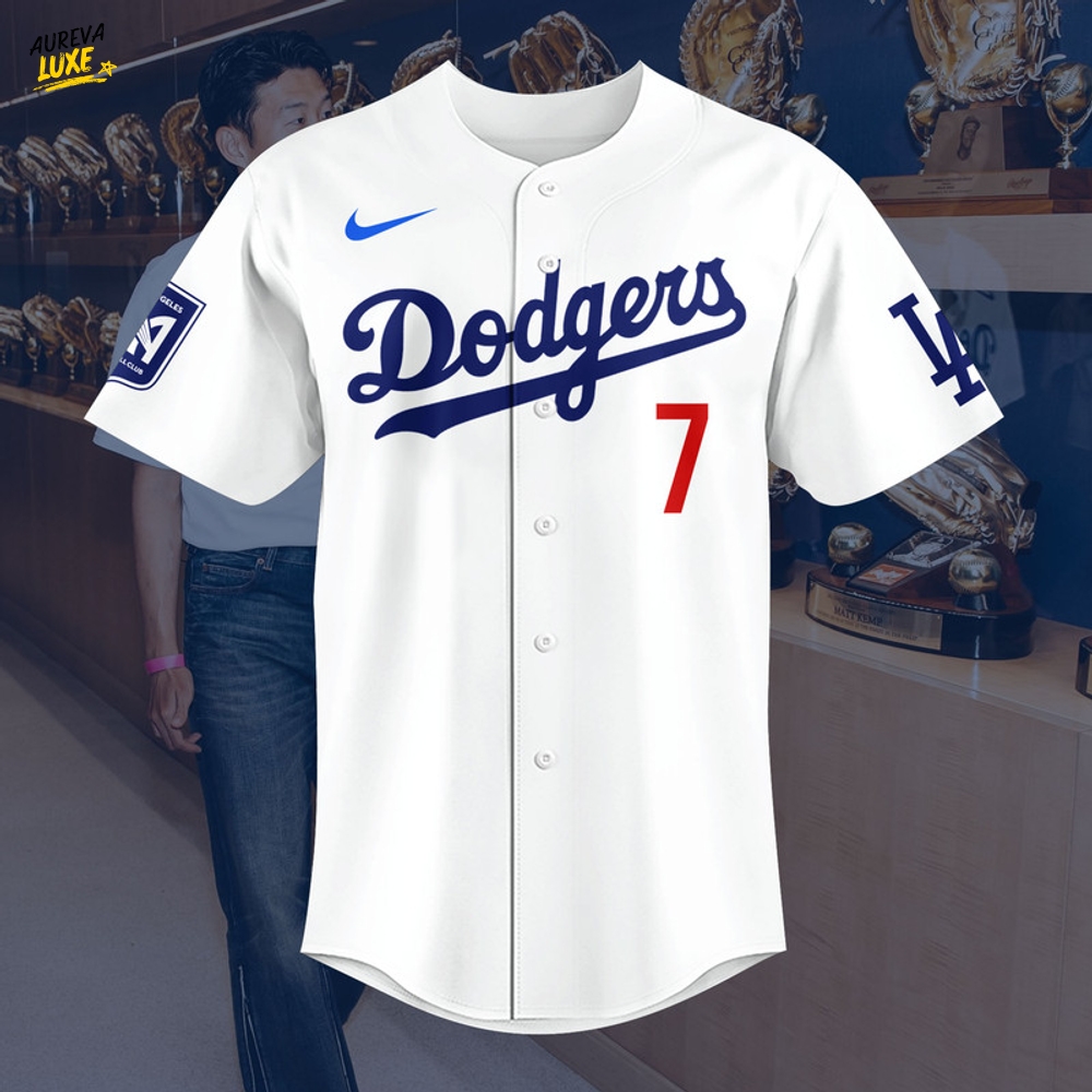 Los Angeles Dodgers x Son Heung-Min Limited Edition Baseball Jersey Los Angeles Dodgers x Son Heung-Min Limited Edition Baseball Jersey