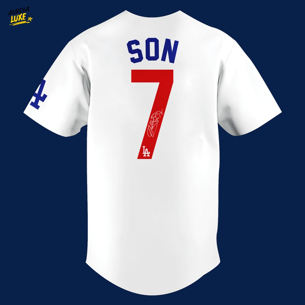 Los Angeles Dodgers x Son Heung-Min New 2025 Baseball Jersey Los Angeles Dodgers x Son Heung-Min New 2025 Baseball Jersey