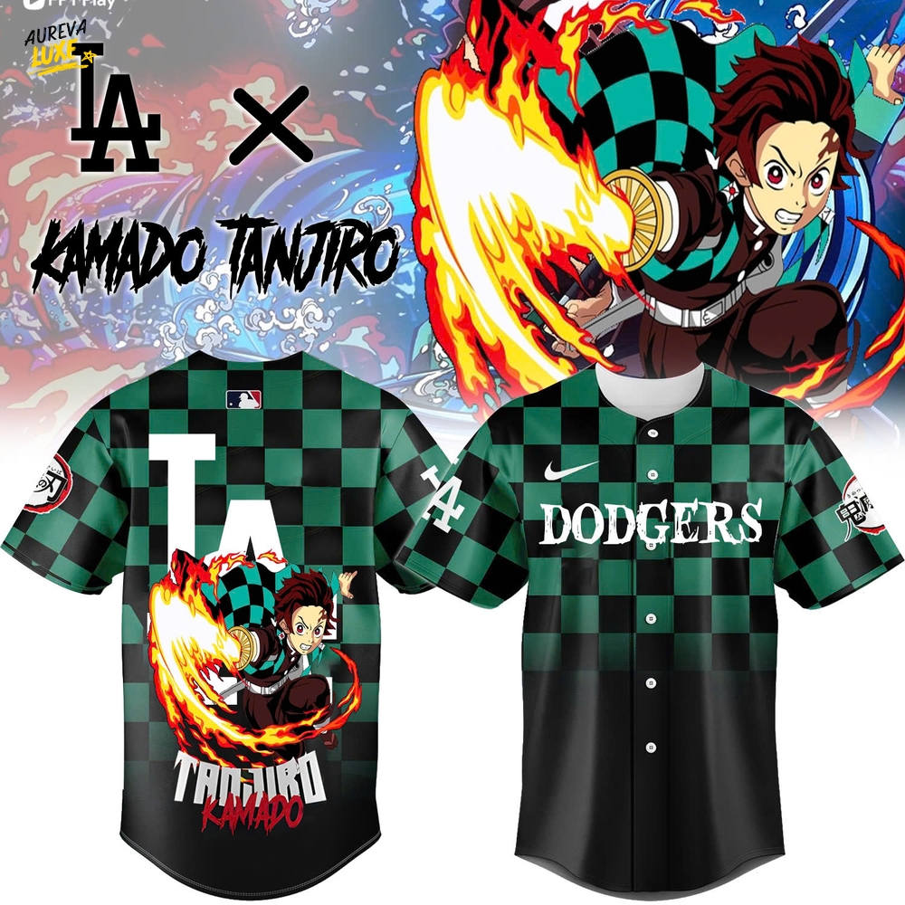 Los Angeles vs Demon slayer Kamado Tanjiro JERSEY Los Angeles vs Demon slayer Kamado Tanjiro JERSEY