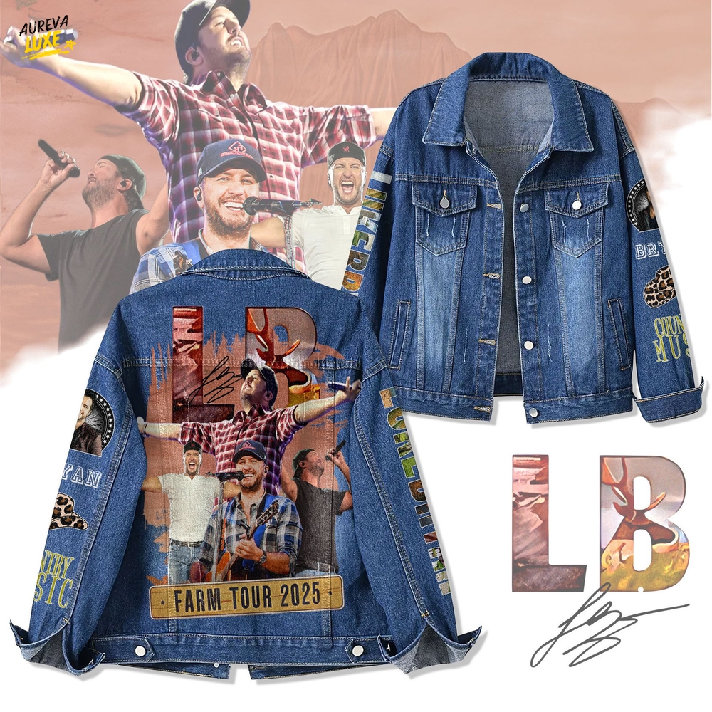 Luke Bryan Farm Tour 2025 Denim Jacket Luke Bryan Farm Tour 2025 Denim Jacket