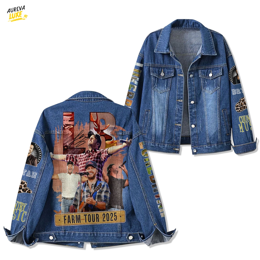Luke Bryan Farm Tour 2025 Denim Jacket Luke Bryan Farm Tour 2025 Denim Jacket