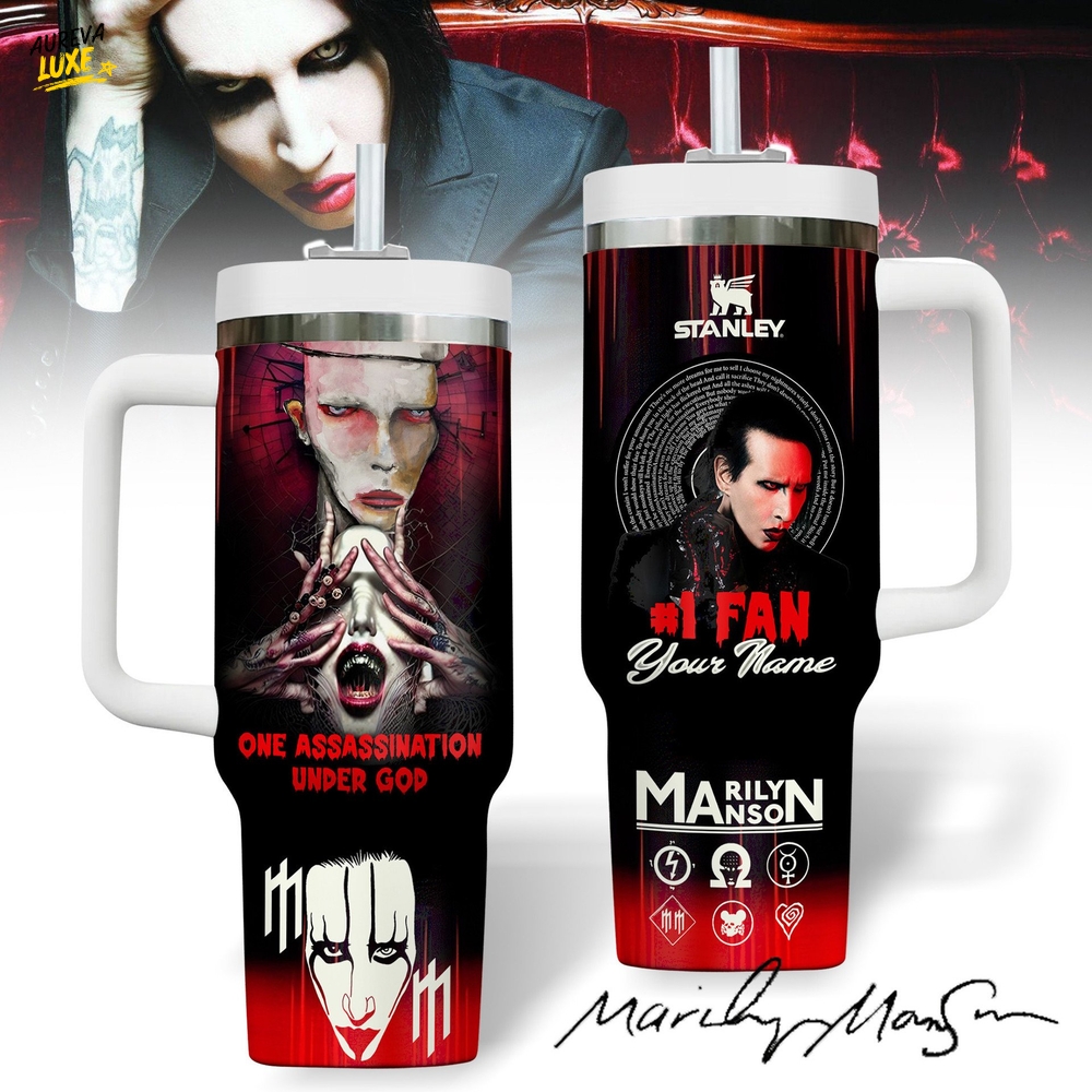 Marilyn Manson Stanley Tumbler Cup Marilyn Manson Stanley Tumbler Cup