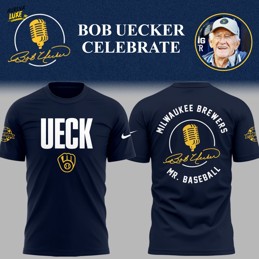Milwaukee Brewers Honoring Mr. Baseball Bob Uecker Shirt 2025 Milwaukee Brewers Honoring Mr. Baseball Bob Uecker Shirt 2025