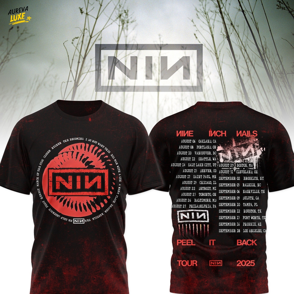 Nine Inch Nails Peel It Back Tour 2025 Premium Shirt Nine Inch Nails Peel It Back Tour 2025 Premium Shirt