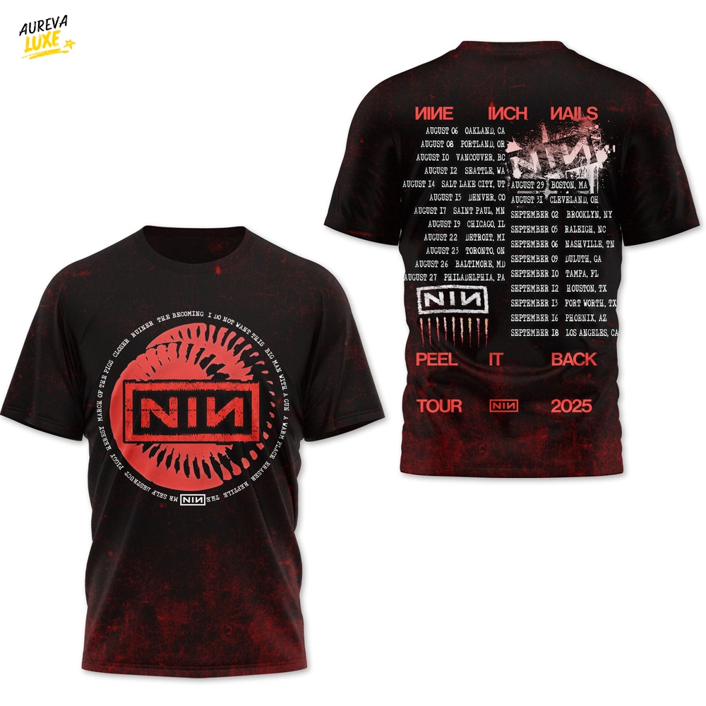 Nine Inch Nails Peel It Back Tour 2025 Premium Shirt Nine Inch Nails Peel It Back Tour 2025 Premium Shirt