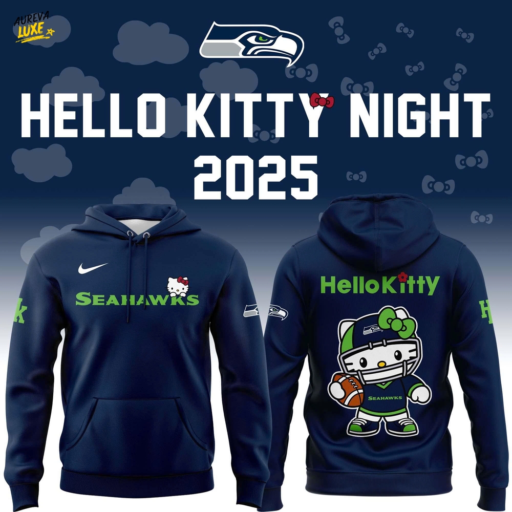 Special New Seahawks x Hello Kitty Hoodie 25 Special New Seahawks x Hello Kitty Hoodie 25