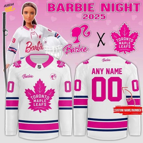 Toronto Maple Leafs x Barbie Night Limited Hockey Jersey 2025