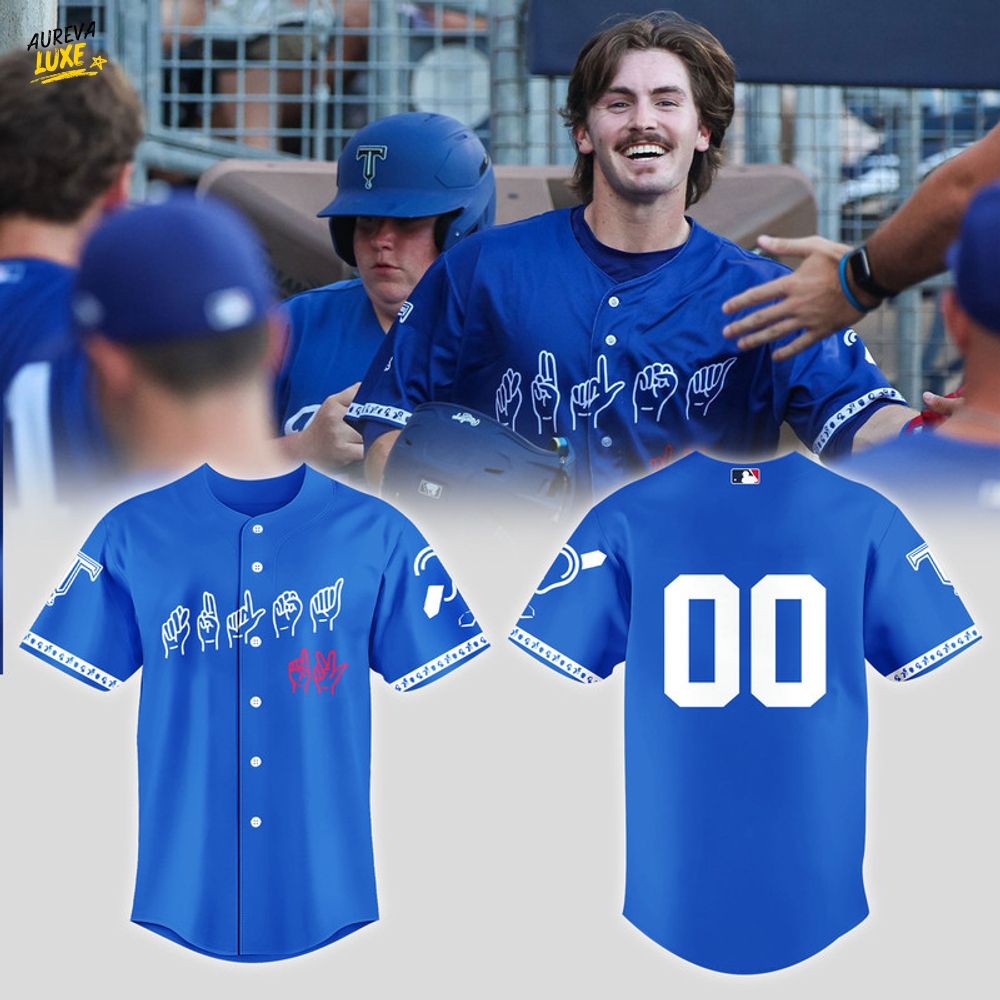 Tulsa Drillers x Hearing Loss Awareness Night Baseball Jersey Tulsa Drillers x Hearing Loss Awareness Night Baseball Jersey