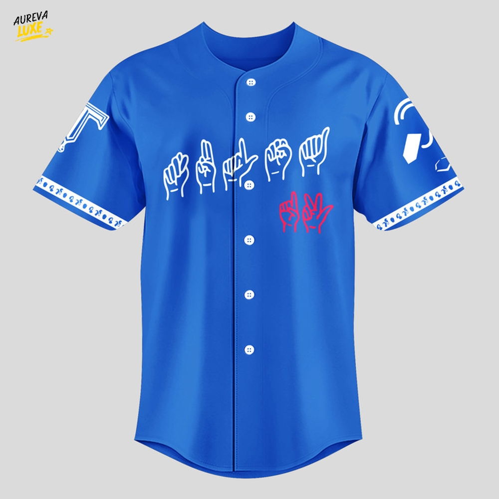 Tulsa Drillers x Hearing Loss Awareness Night Baseball Jersey Tulsa Drillers x Hearing Loss Awareness Night Baseball Jersey