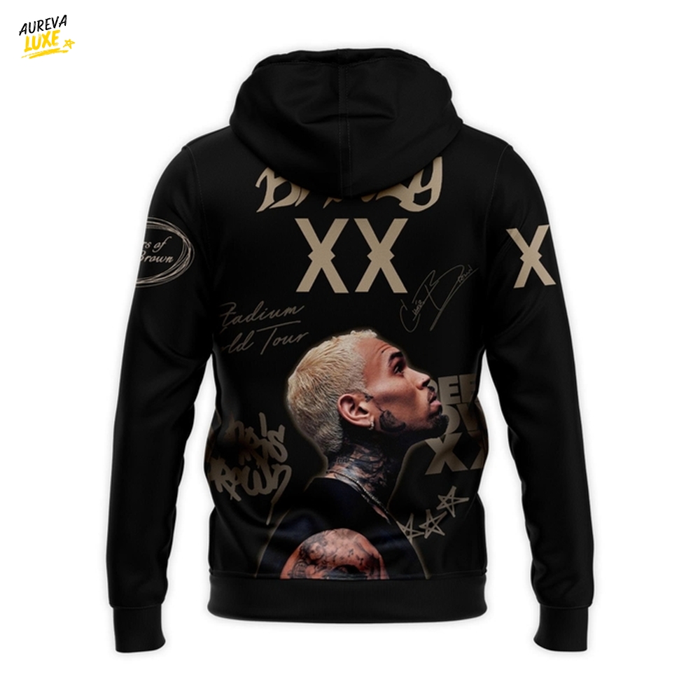 UNLV Rebels Football x Chris Brown Breezy Bowl XX Tour 2025 Black Hoodie UNLV Rebels Football x Chris Brown Breezy Bowl XX Tour 2025 Black Hoodie