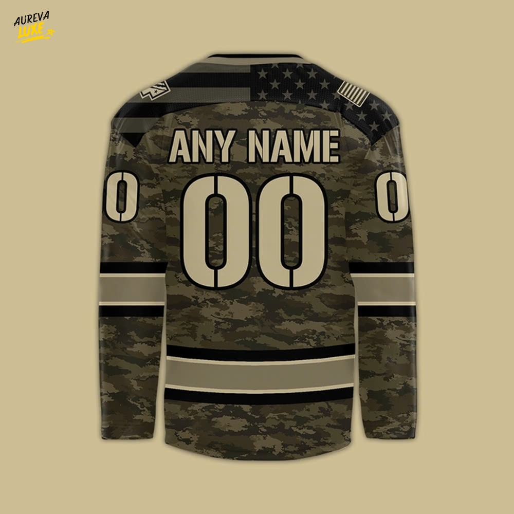 Utah Grizzlies x Military Night Appreciation Custom Hockey Jersey Utah Grizzlies x Military Night Appreciation Custom Hockey Jersey