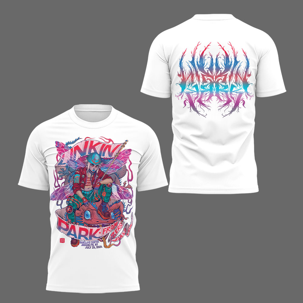 Linkin Park From Zero World Tour x New York White Shirt 2025 Linkin Park From Zero World Tour x New York White Shirt 2025