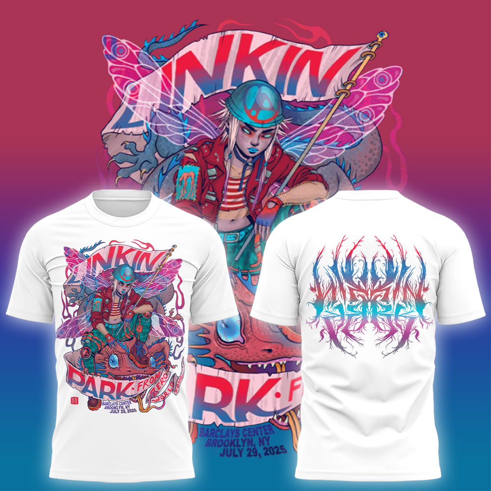 Linkin Park From Zero World Tour x New York White Shirt 2025 Linkin Park From Zero World Tour x New York White Shirt 2025