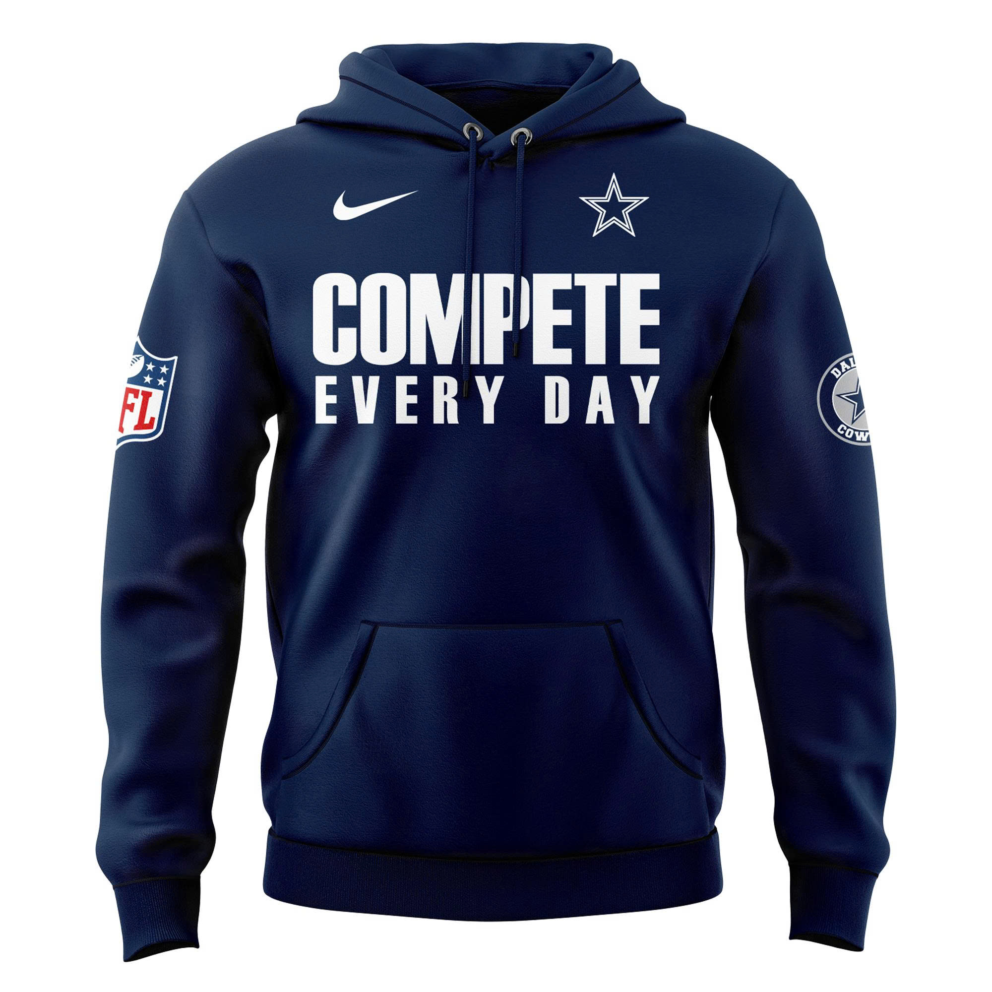 Brian Schottenheimer Dallas Cowboys "Compete Every Day" Hoodie 2025 Brian Schottenheimer Dallas Cowboys "Compete Every Day" Hoodie 2025