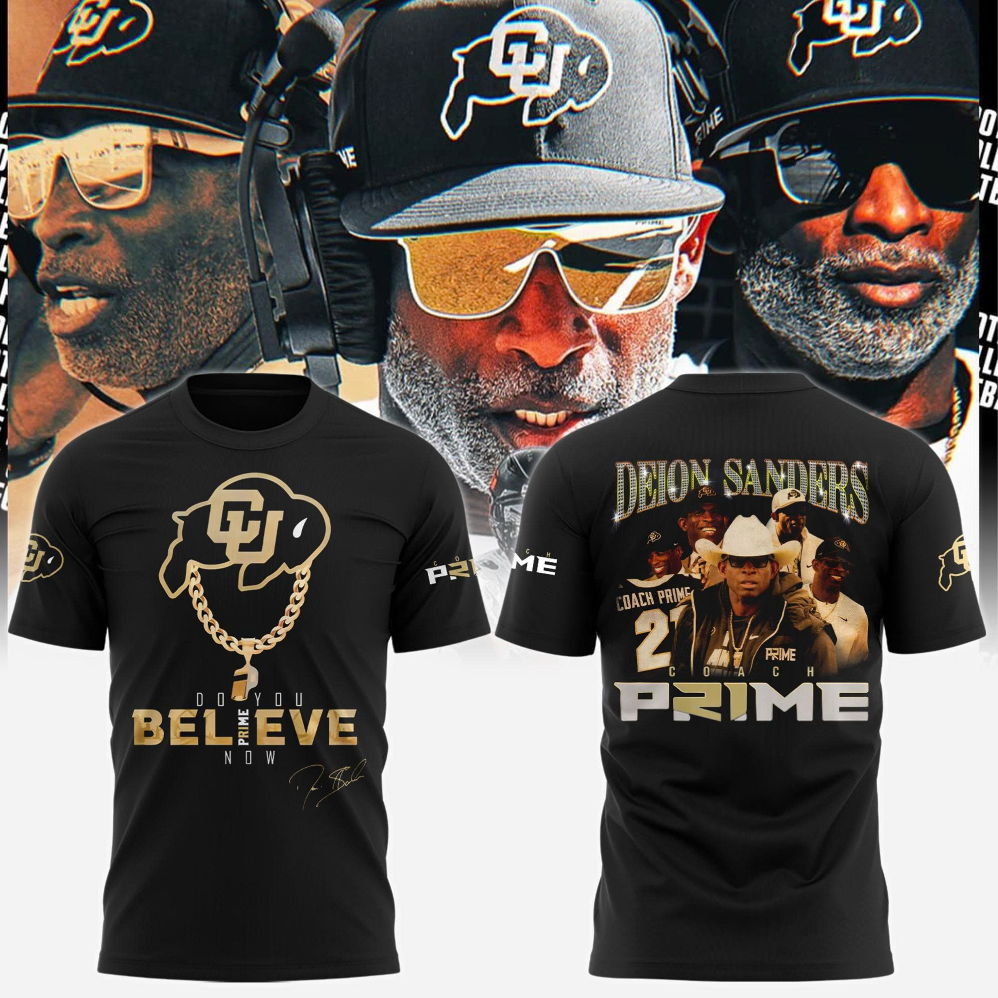 Colorado Buffaloes Football Welcome Back Coach Prime Black Shirt Colorado Buffaloes Football Welcome Back Coach Prime Black Shirt