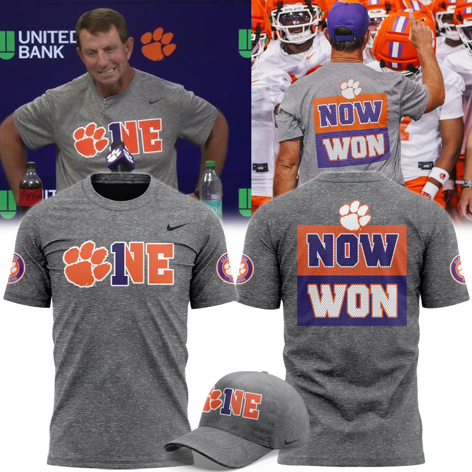 Dabo Swinney Clemson Tigers Now Won Special Shirt 2025 Dabo Swinney Clemson Tigers Now Won Special Shirt 2025