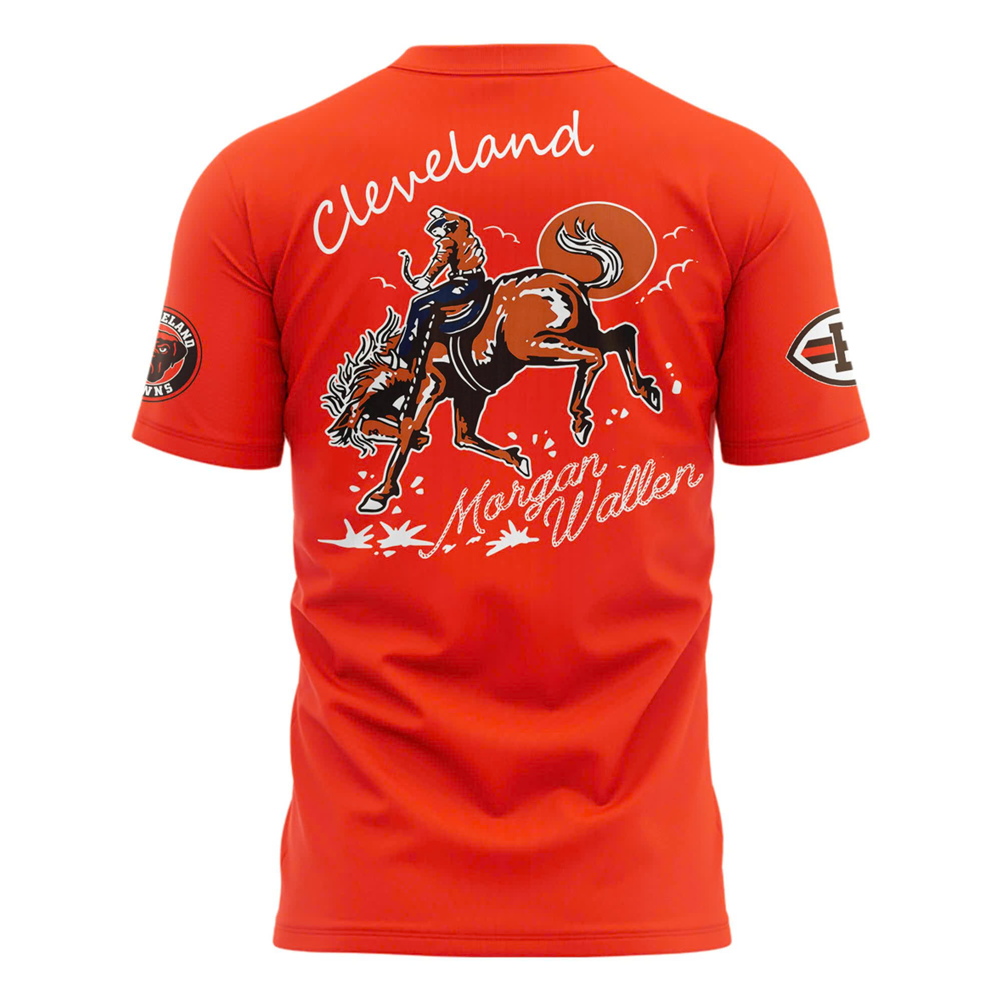 Cleveland Browns x Morgan Wallen Tour 2025 Orange Shirt Cleveland Browns x Morgan Wallen Tour 2025 Orange Shirt