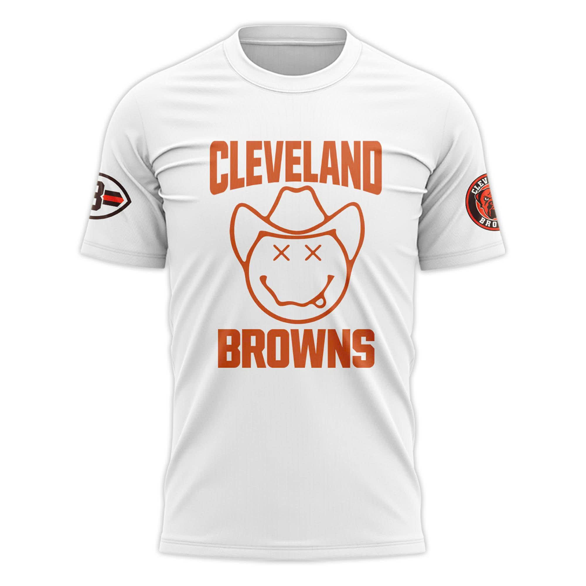 Cleveland Browns x Morgan Wallen Tour 2025 White Shirt Cleveland Browns x Morgan Wallen Tour 2025 White Shirt