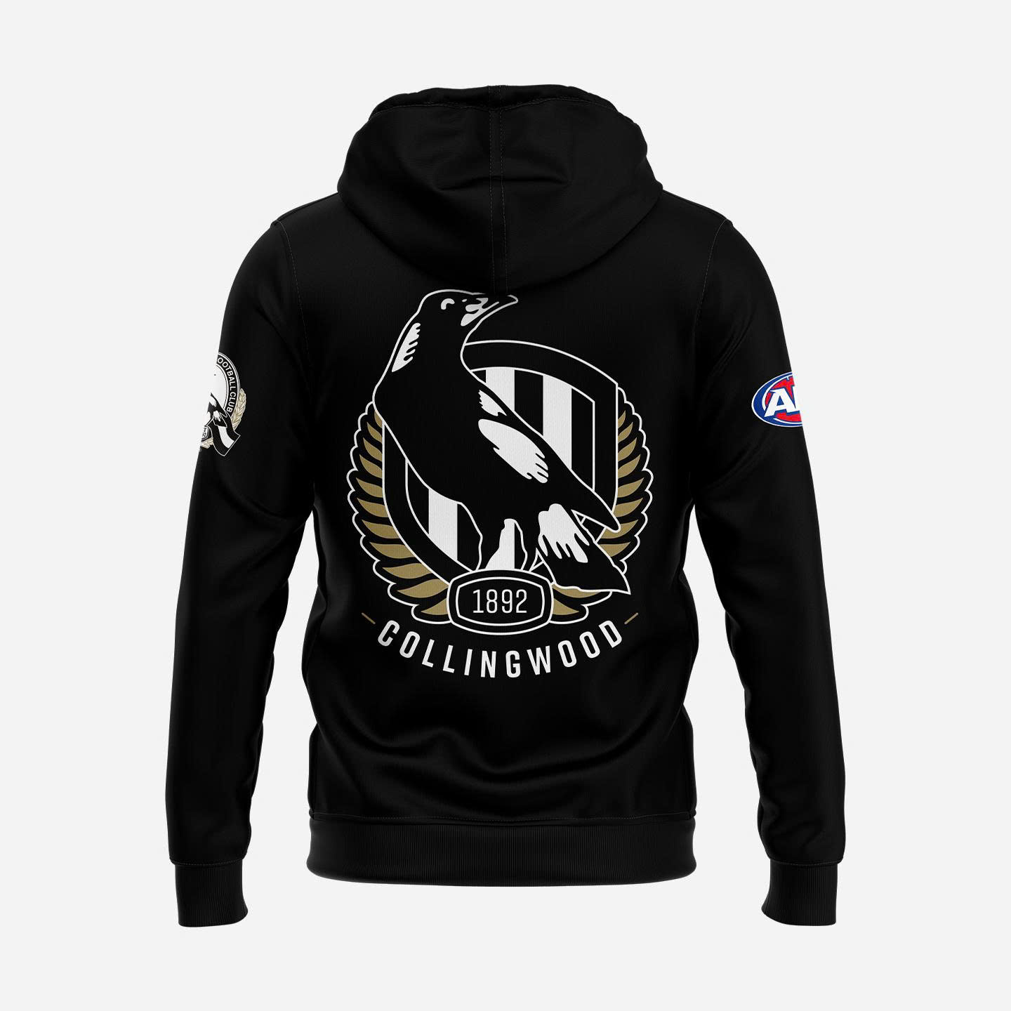 Collingwood Magpies Steele Sidebottom 350 Game Limited Edition Hoodie Collingwood Magpies Steele Sidebottom 350 Game Limited Edition Hoodie