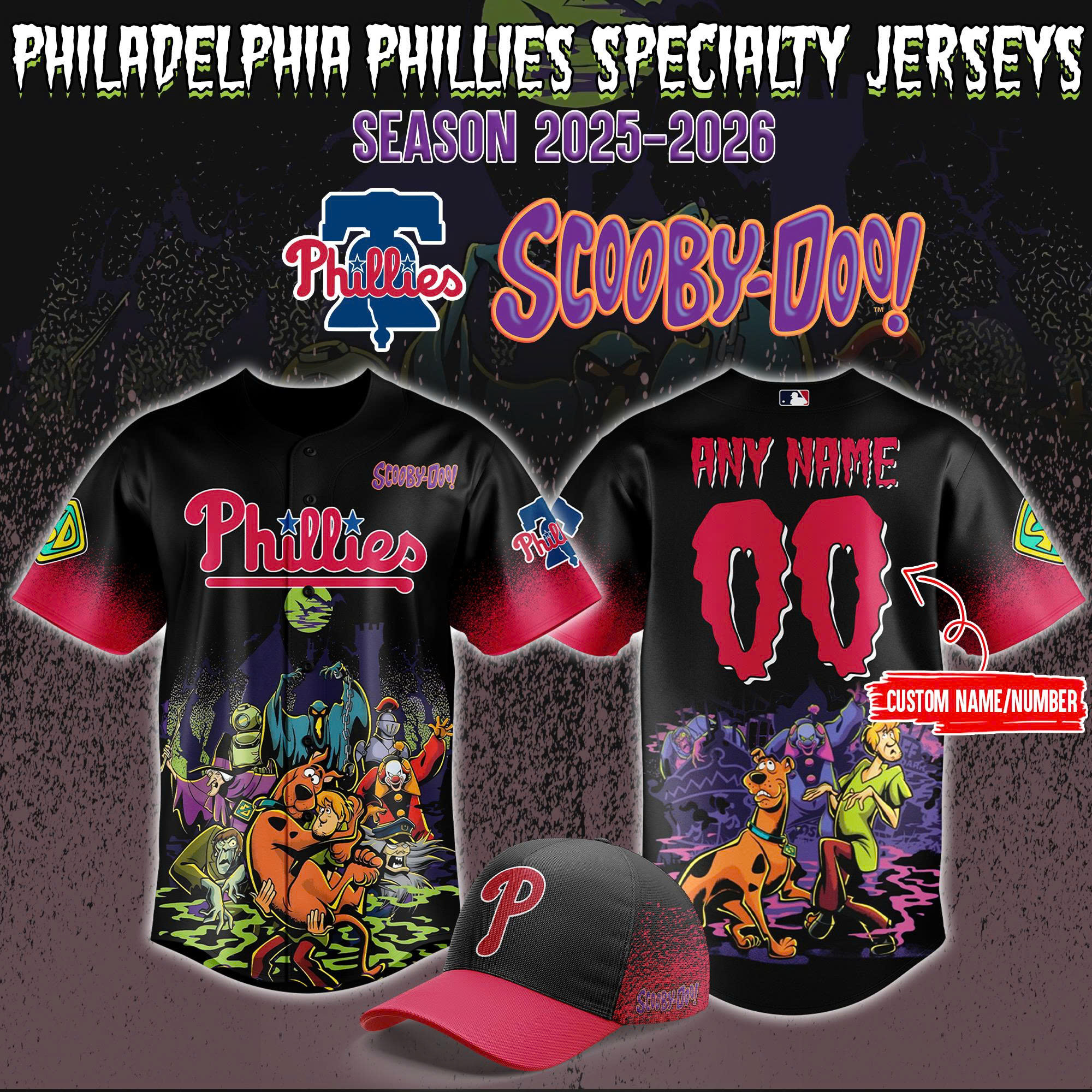 Philadelphia Phillies x ScooBy-Doo Night 2025 Jersey Philadelphia Phillies x ScooBy-Doo Night 2025 Jersey