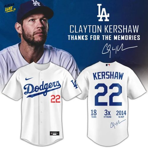 2025 limited edition jersey of the Los Angeles Dodgers for Clayton Kershaw fans
