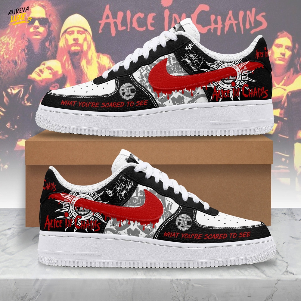 Alice In Chains Air Force 1 Sneaker Alice In Chains Air Force 1 Sneaker