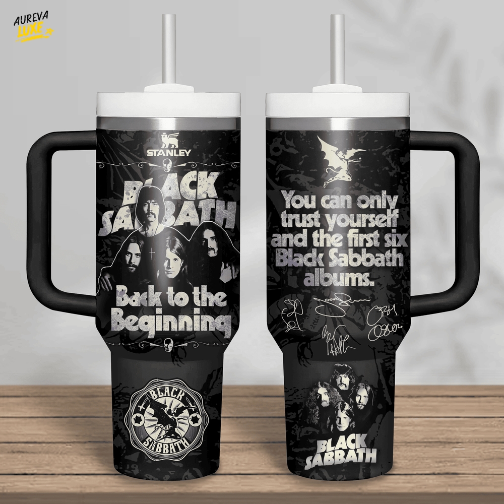 Black Sabbath Stanley Tumbler Cup Black Sabbath Stanley Tumbler Cup