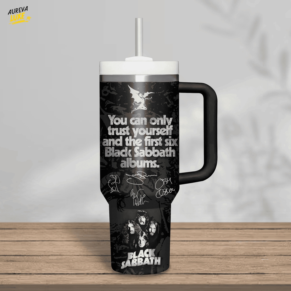 Black Sabbath Stanley Tumbler Cup Black Sabbath Stanley Tumbler Cup