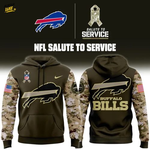 Buffalo Bills NFL Salute To Service Hoodie(V3) 2025
