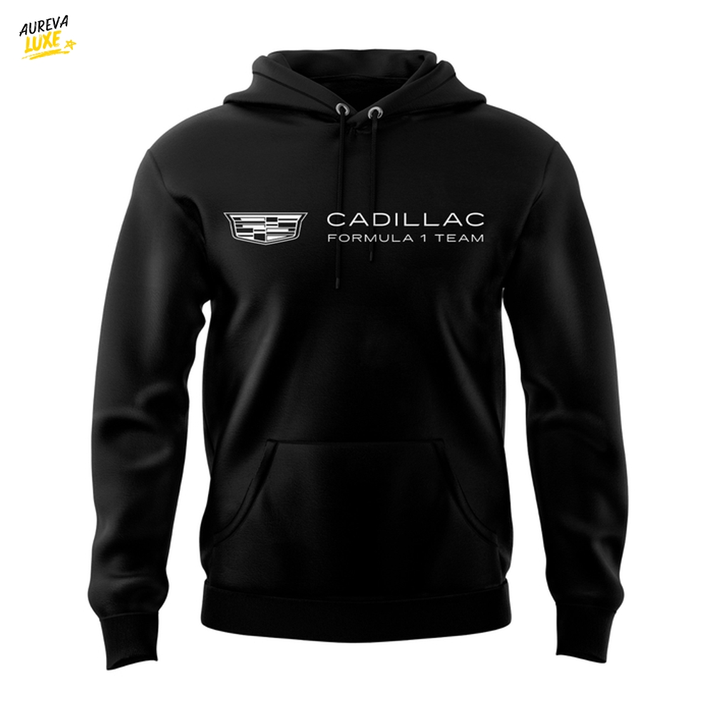 Cadillac Formula 1 Team Sergio Perez Black Hoodie Cadillac Formula 1 Team Sergio Perez Black Hoodie