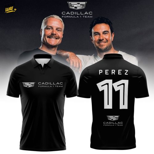 Cadillac Formula 1 Team Sergio Perez Black Polo Shirt