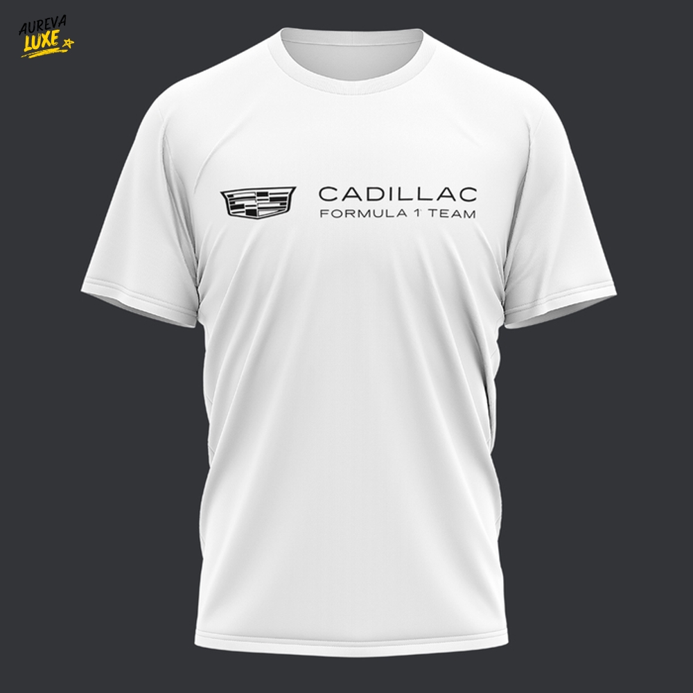 Cadillac Formula 1 Team Sergio Perez White T-Shirt Cadillac Formula 1 Team Sergio Perez White T-Shirt