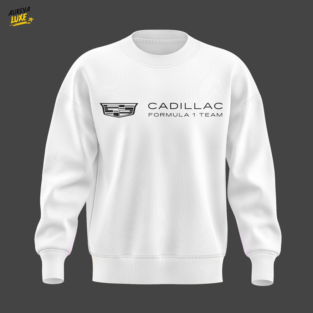 Cadillac Formula 1 Team Valtteri Bottas White Sweatshirt Cadillac Formula 1 Team Valtteri Bottas White Sweatshirt